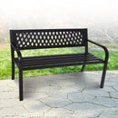 Wallaroo Steel Outdoor Garden Bench - Lattice-10