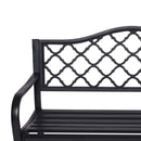 Wallaroo Steel Outdoor Garden Bench - Elegant-7