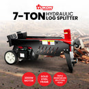 Yukon 7 Ton Electric Log Splitter With Side Protectors Axe Wood Cutter-9