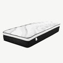 Laura Hill Double Mattress Bed Size Euro Top Topper 5 Zone Spring Foam 32cm-1