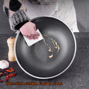 34cm 316 Stainless Steel Non-Stick Stir Fry Cooking Kitchen Wok Pan with Lid Honeycomb Double Sided-2