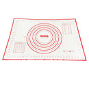 X Large Silicone Pastry Mat Thick Non Stick Baking Mat with Measurement 40*60 cm Fondant Mat Counter Mat Dough Rolling Mat Oven Liner Pie Crust Mat Red-1