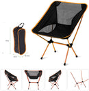 Ultralight Aluminum Alloy Folding Camping Camp Chair Outdoor Hiking Patio Backpacking Brown-4