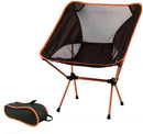 Ultralight Aluminum Alloy Folding Camping Camp Chair Outdoor Hiking Patio Backpacking Brown-7
