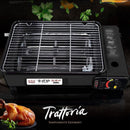 Portable Gas Stove Burner Butane BBQ Camping Gas Cooker With Non Stick Plate Black without Fish Pan and Lid-1