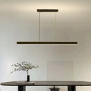 Modern Minimalist Trapezoid Pendant Light Adjustable LED Bar Light White-8