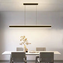 Modern Minimalist Trapezoid Pendant Light Adjustable LED Bar Light White-10