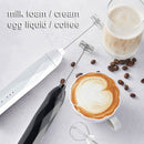 USB Charging Electric Egg Beater Milk Frother Handheld Drink Coffee Foamer White with 2 Stainless Steel Whisks-3
