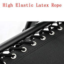 Kingsize Outdoor Folding Reclining Garden Beach Chair Sun Lounger Deck Recliner Silver Color-10