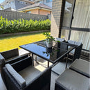 Horrocks 8 Seater Outdoor Dining Set-Black-9