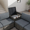 6PCS Outdoor Modular Lounge Sofa Coogee-Grey-3