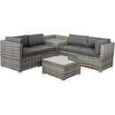 6PCS Outdoor Modular Lounge Sofa Coogee-Grey-6