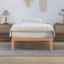 Single Size Warm Wooden Natural Bed Base Frame – King Single-6