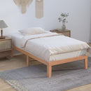 Single Size Warm Wooden Natural Bed Base Frame – Single-3