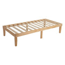 Single Size Warm Wooden Natural Bed Base Frame – Single-7