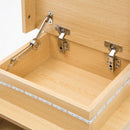 2X Bedside Table 2 Drawers RGB LED Bedroom Cabinet Nightstand Gloss AURORA OAK-6