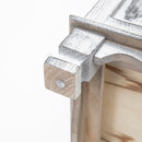 Bedside Table 3 Drawer Vintage Side Table Storage Cabinet Bedroom CLARA GREY-10