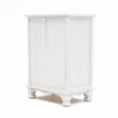 2X Bedside Table 3 Drawer Vintage Side Table Storage Cabinet Bedroom CLARA WHITE-7
