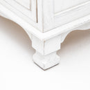 2X Bedside Table 3 Drawer Vintage Side Table Storage Cabinet Bedroom CLARA WHITE-9