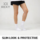 5X Rexy 3D Seamless Crew Socks Medium Slim Breathable WHITE-4