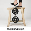 3X Rexy Cushion No Show Ankle Socks Medium Non-Slip Breathable BLACK-8