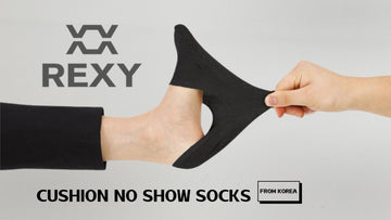 3X Rexy Cushion No Show Ankle Socks Small Non-Slip Breathable BLACK - 0