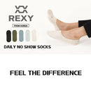 5X Small Daily No Show Socks - MULTI COLOUR	5X Rexy Daily No Show Ankle Socks Small Non-Slip Breath-9