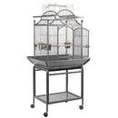 YES4PETS Large Bird Budgie Cage Parrot Aviary Carrier With Stand & Wheel-2