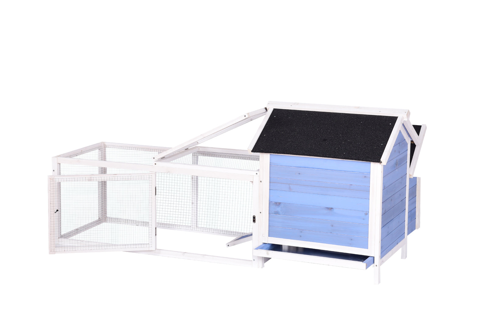 YES4PETS Large Chicken Coop Rabbit Hutch Ferret Cage Hen Chook Cat House - 0