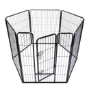 YES4PETS 6 Panels 100 cm Heavy Duty Pet Dog Cat Puppy Rabbit Exercise Playpen Fence Extension With Cover-2