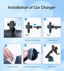 CHOETECH T203-F 15W Gravity Car Charger Holder-9