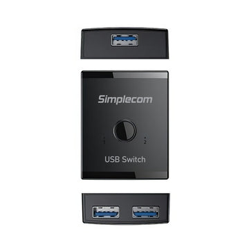 Simplecom KM125 Bi-Directional 2-Way USB 3.0 Switch 1 In 2 Out (2 In 1 Out) 5Gbps - 0