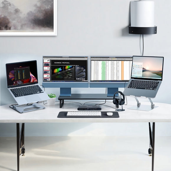 Simplecom KM590 2-Port USB-C Dual 4K HDMI Monitor KVM Switch and Docking Station with Network Sharing