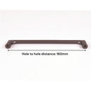 Black Zinc Kitchen Cabinet Handles Drawer Bar Handle Pull 160mm-3