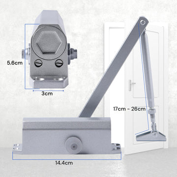 Auto Commercial Door Closers Hydraulic Door Closer for Home  Commercial Door 25-45kg - 0