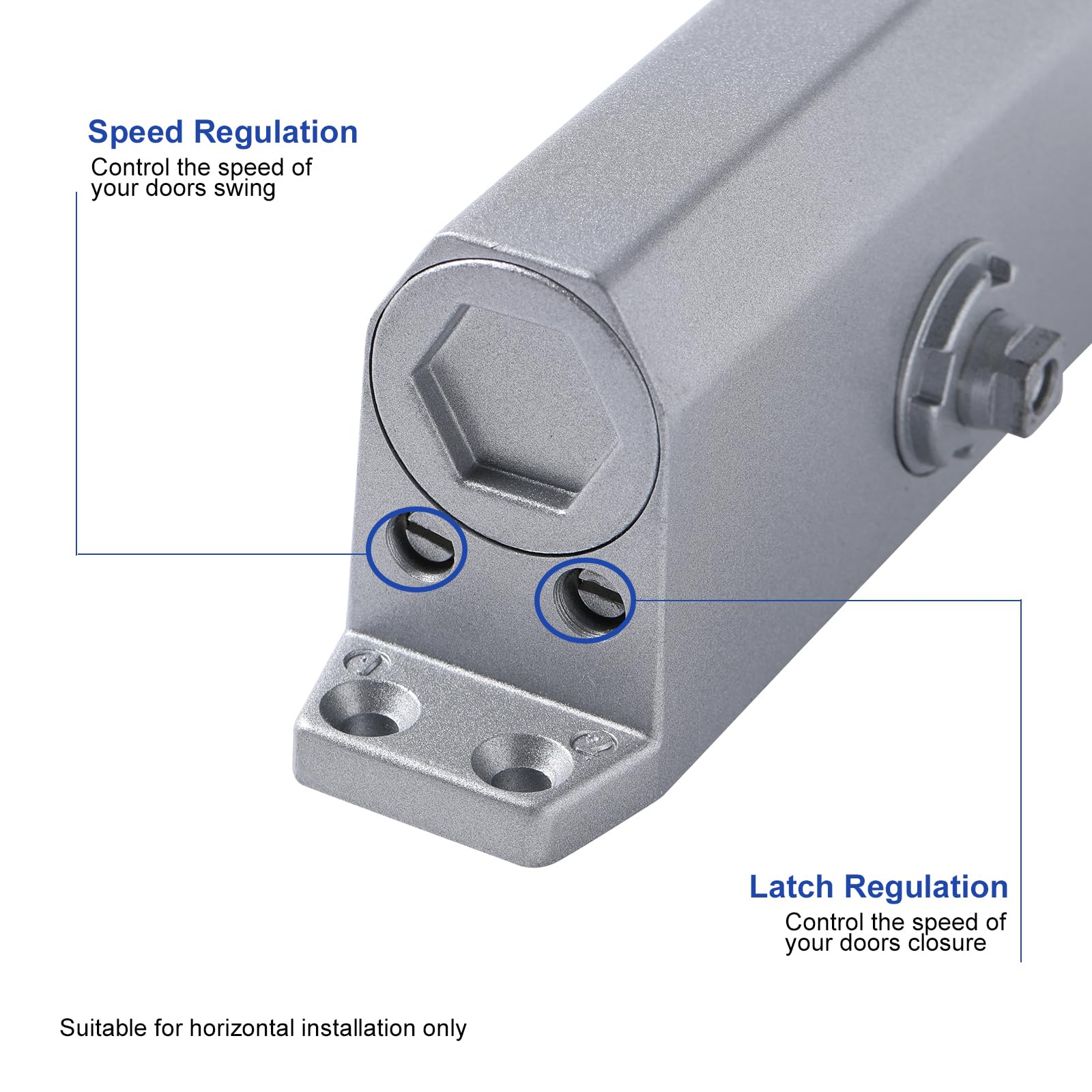 Auto Commercial Door Closers Hydraulic Door Closer for Home  Commercial Door 45-60kg - 0