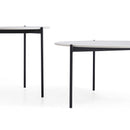 Interior Ave - Bianco Nested Coffee Table Set - White Marble Stone-5