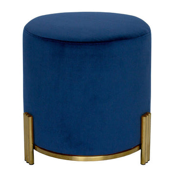 Interior Ave - Apollo Velvet Ottoman - Blue - 0