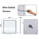 Interior Ave - 80 x 80cm Square Frameless LED Bathroom Mirror-5