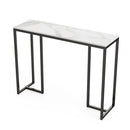 Interior Ave - Stone Marble Console - Marble & Black-1