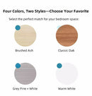 2x Bedside table pair with drawers, eco-friendly, modern design, curved sides-9