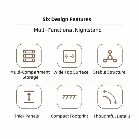 2x bedside table pair lockable drawer curved sides modern design bedroom