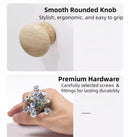 2x bedside table pair lockable drawer curved sides modern design bedroom-10