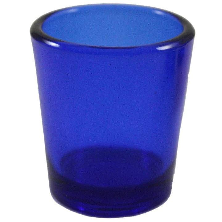 10 Pack Blue Glass Votive Tealight Candle Holders House Party Centerpiece Xmas Wedding Decor Glass Candlestick Party Decorations Bridal Baby Shower Event - 0
