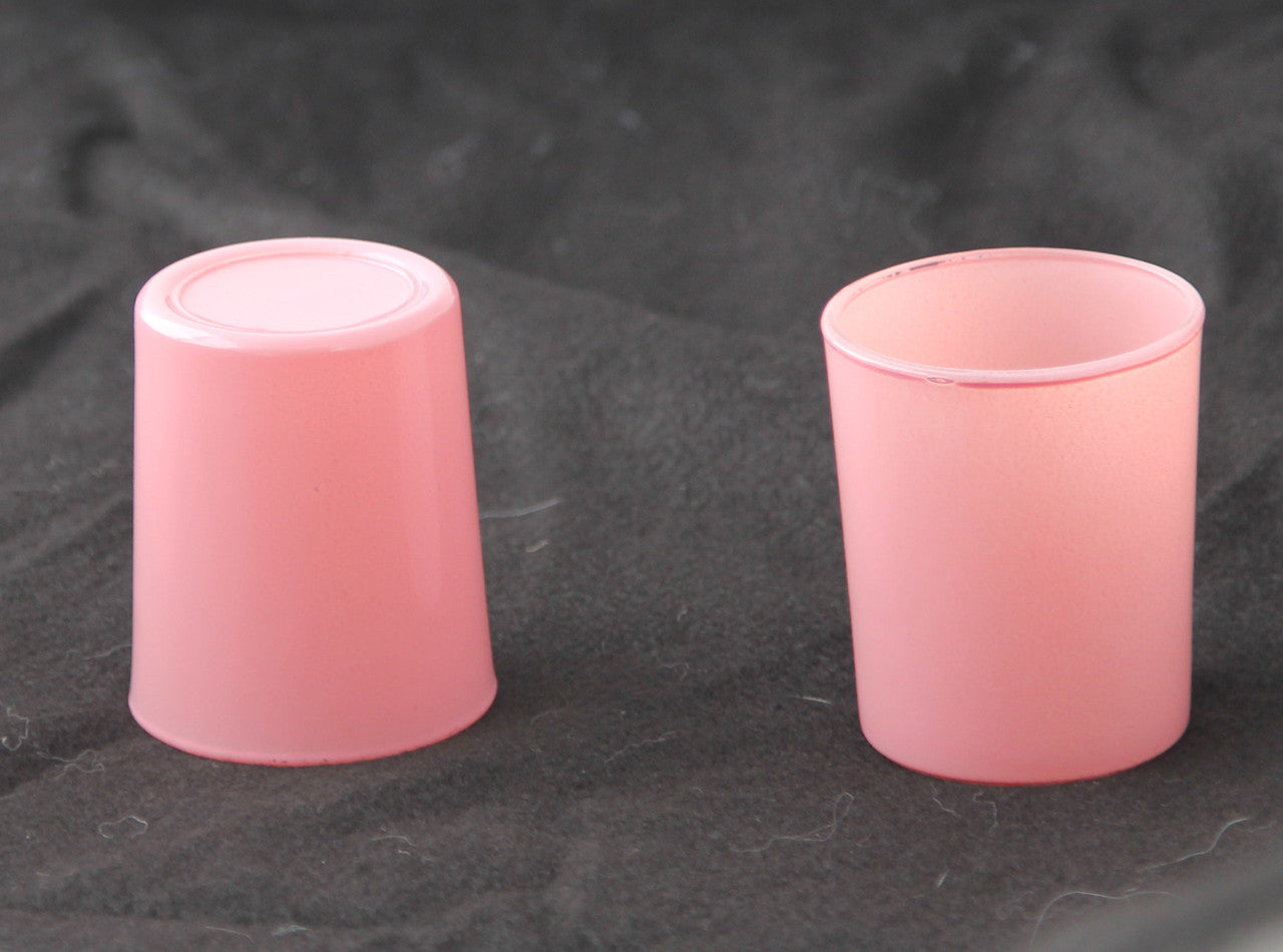 10 Pack Blush Pink Glass Votive Tealight Candle Holders House Party Centerpiece Xmas Wedding Decor Glass Candlestick Party Decorations Bridal Valentines Event - 0