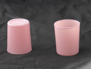 40 Pack Blush Pink Glass Votive Tealight Candle Holders House Party Centerpiece Xmas Wedding Decor Glass Candlestick Party Decorations Bridal Valentines Event