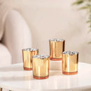 10 Pack Gold Votive Tealight Candle Holders Valentines Day Mercury  Wedding Decor Glass Candlestick Party Decorations Bridal Baby Shower Event-1