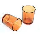 40 Pack Orange Glass Votive Tealight Candle Holders House Party Centerpiece Xmas Wedding Decor Glass Candlestick Party Decorations Bridal Baby Shower Event-1
