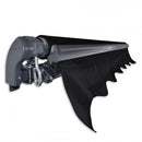 2.92m Black Fabric/Dark Grey Frame Manual Retractable Folding Arm Awning-4