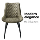 Tyler Fabric Chair (Set of 2) - Olive Green-4